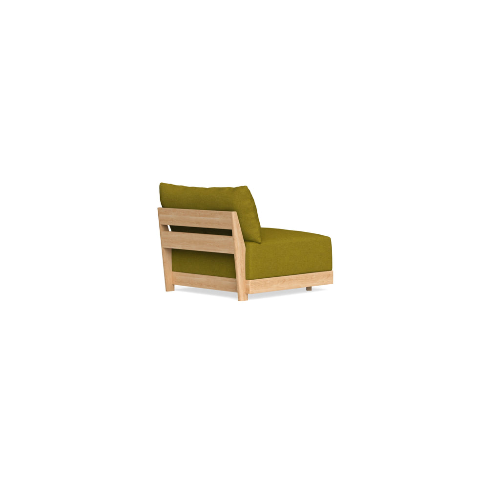 Modular Bondi Latte Armless Chair in Olive Green | Classic Blend