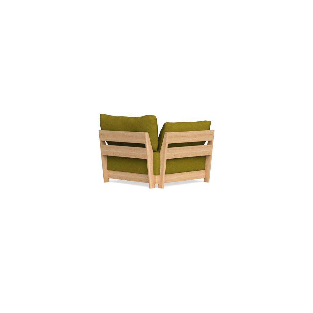 Modular Bondi Latte End Chair in Olive Green | Classic Blend