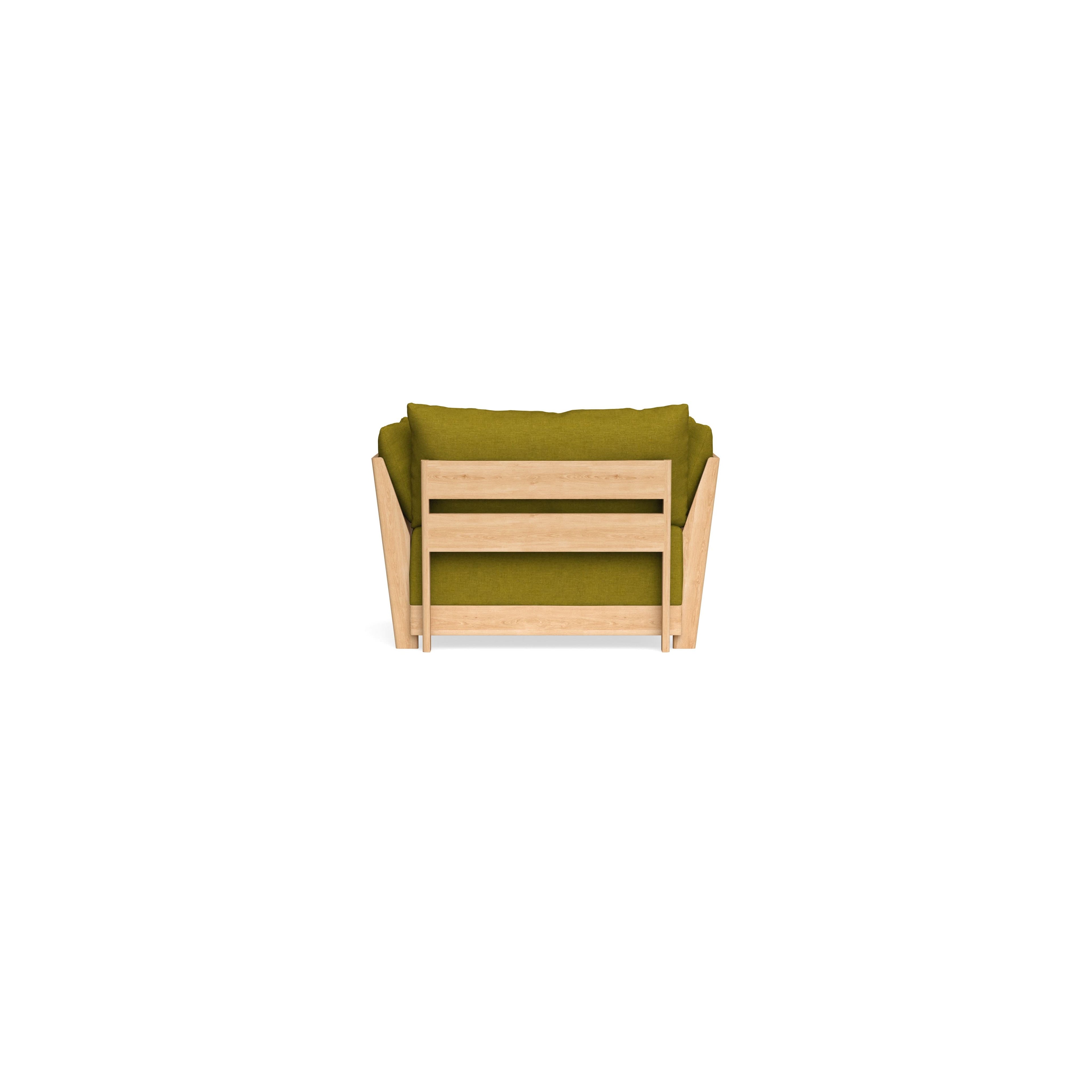 Modular Bondi Latte Armchair in Olive Green | Classic Blend