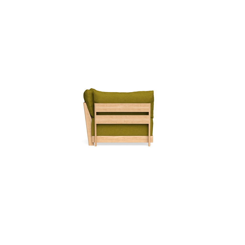 Modular Bondi Latte Corner Chair in Olive Green | Classic Blend
