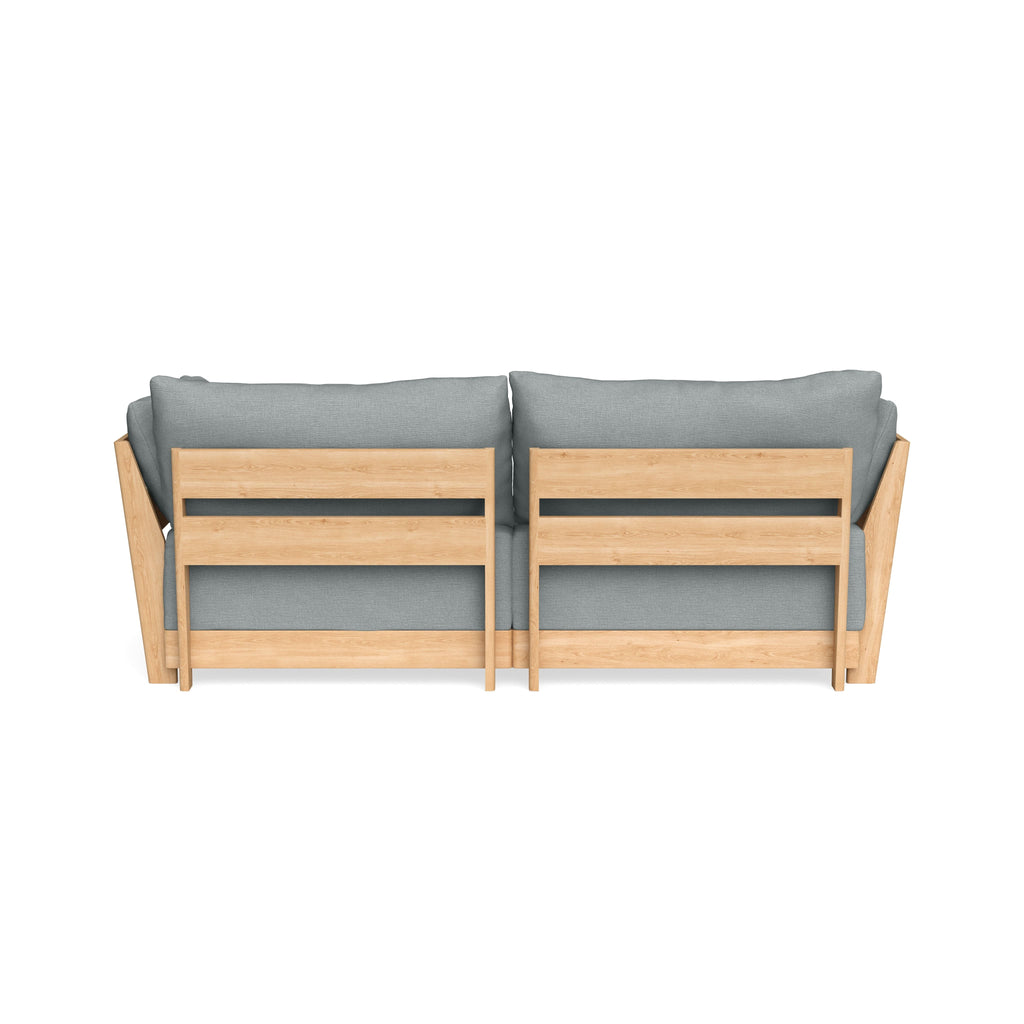 Modular Bondi Latte 2-Seater Sofa in Light Steel | Classic Blend