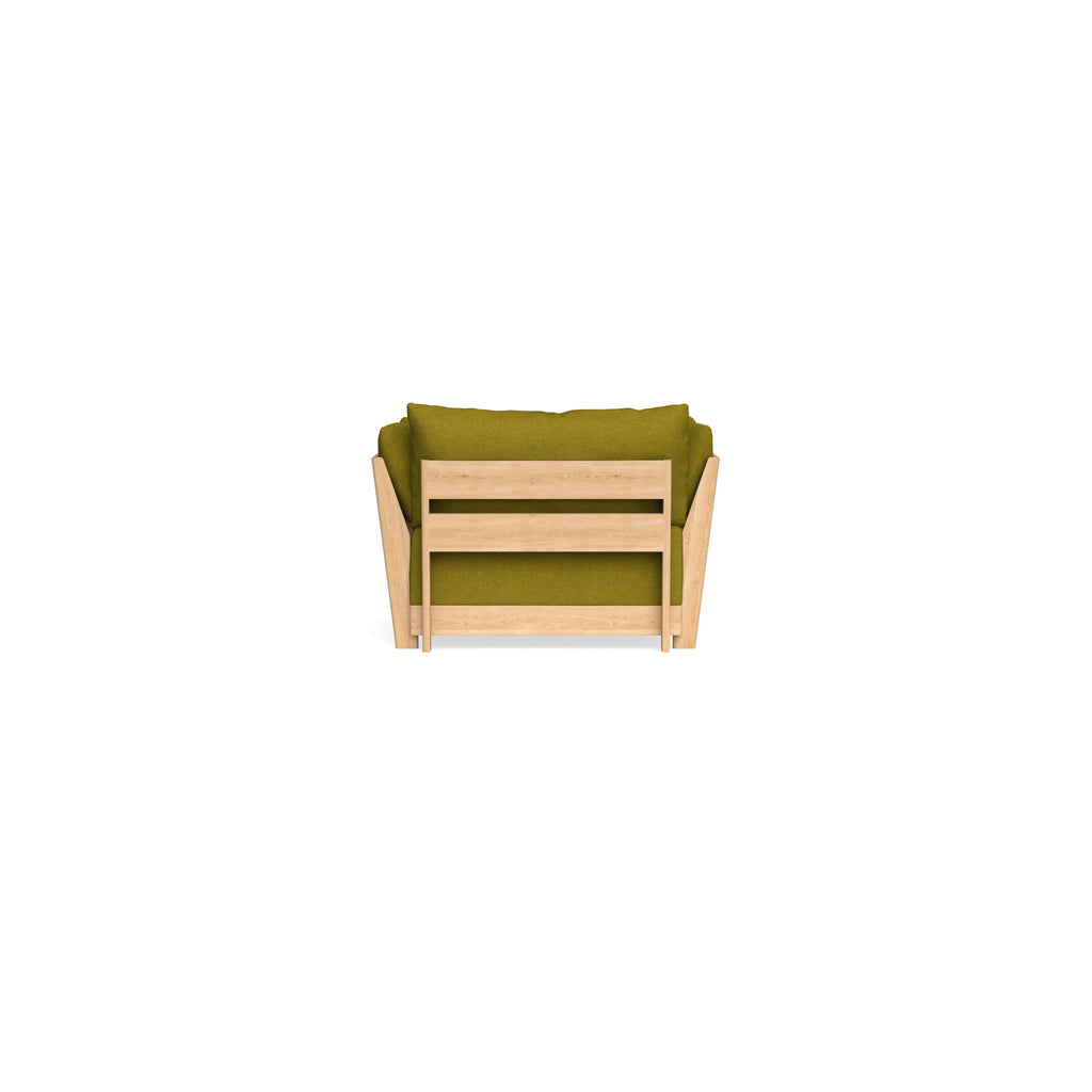 Modular Bondi Latte Armchair + Ottoman in Olive Green | Classic Blend