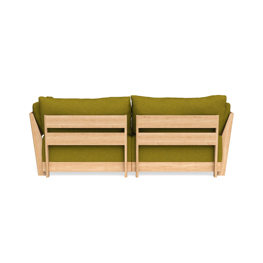 Modular Bondi Latte 2-Seater Sofa in Olive Green | Classic Blend