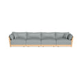 Modular Bondi Latte 4-Seater Sofa in Light Steel | Classic Blend