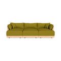 Modular Bondi Latte 3-Seater Daybed Sofa Sectional in Olive Green | Classic Blend