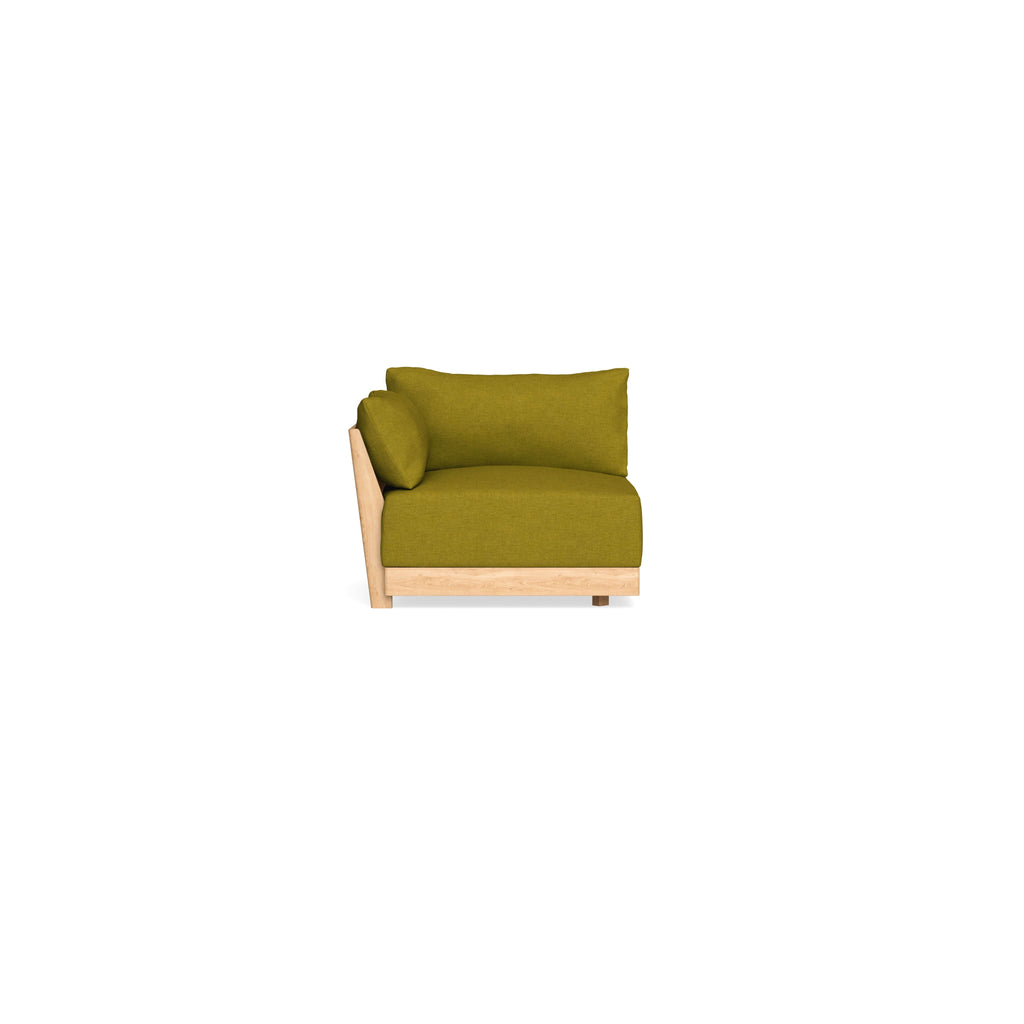 Modular Bondi Latte End Chair in Olive Green | Classic Blend