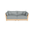 Modular Bondi Latte 2-Seater Sofa in Light Steel | Classic Blend