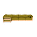 Modular Bondi Latte 5-Seater L-Sectional in Olive Green | Classic Blend