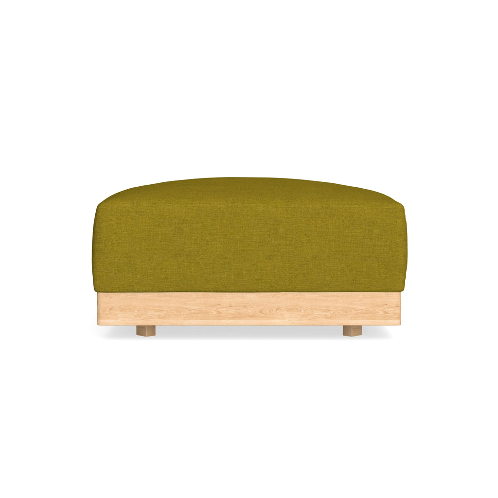 Modular Bondi Latte Ottoman in Olive Green | Classic Blend