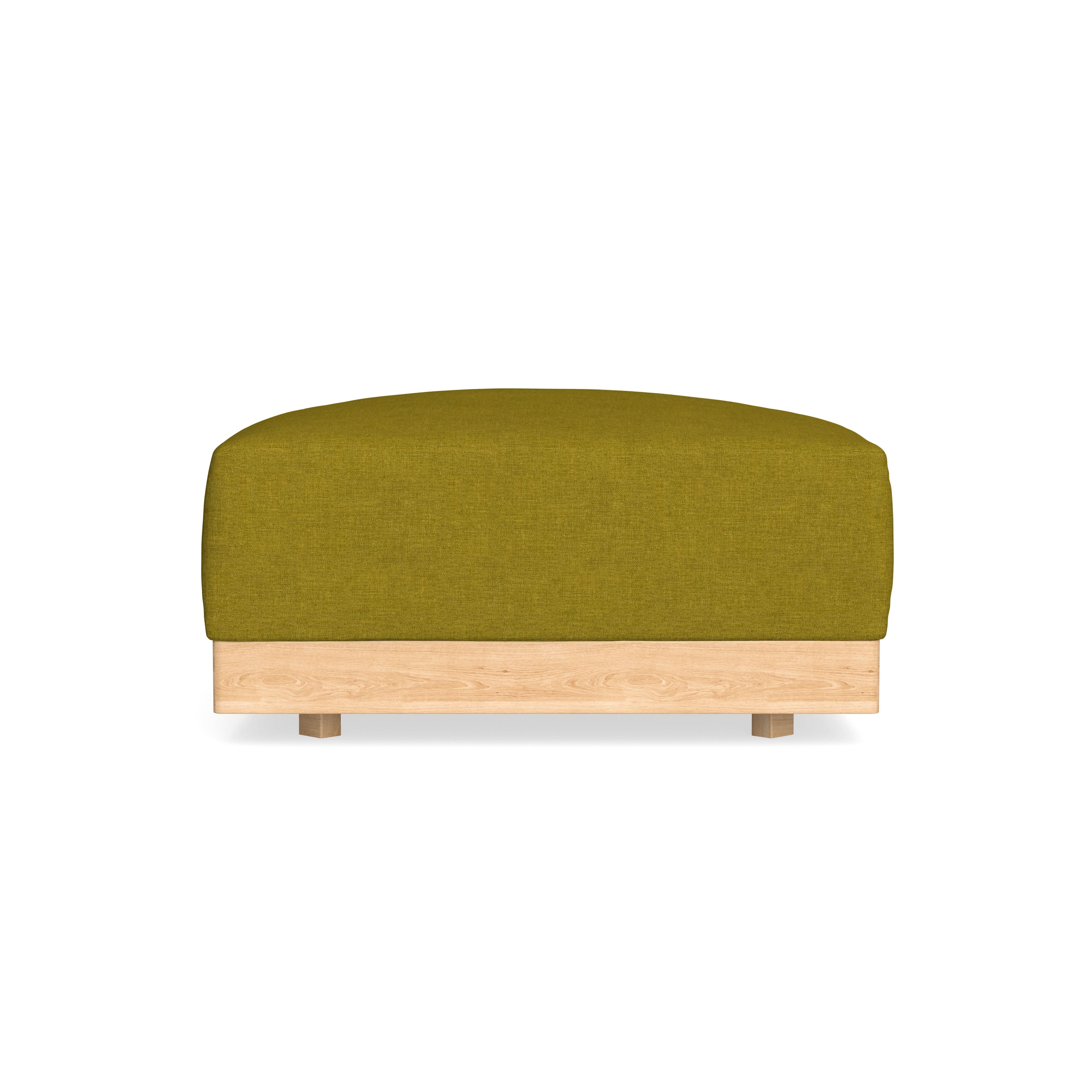 Modular Bondi Latte Ottoman in Olive Green | Classic Blend