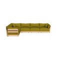 Modular Bondi Latte 6-Seater Corner Sectional in Olive Green | Classic Blend