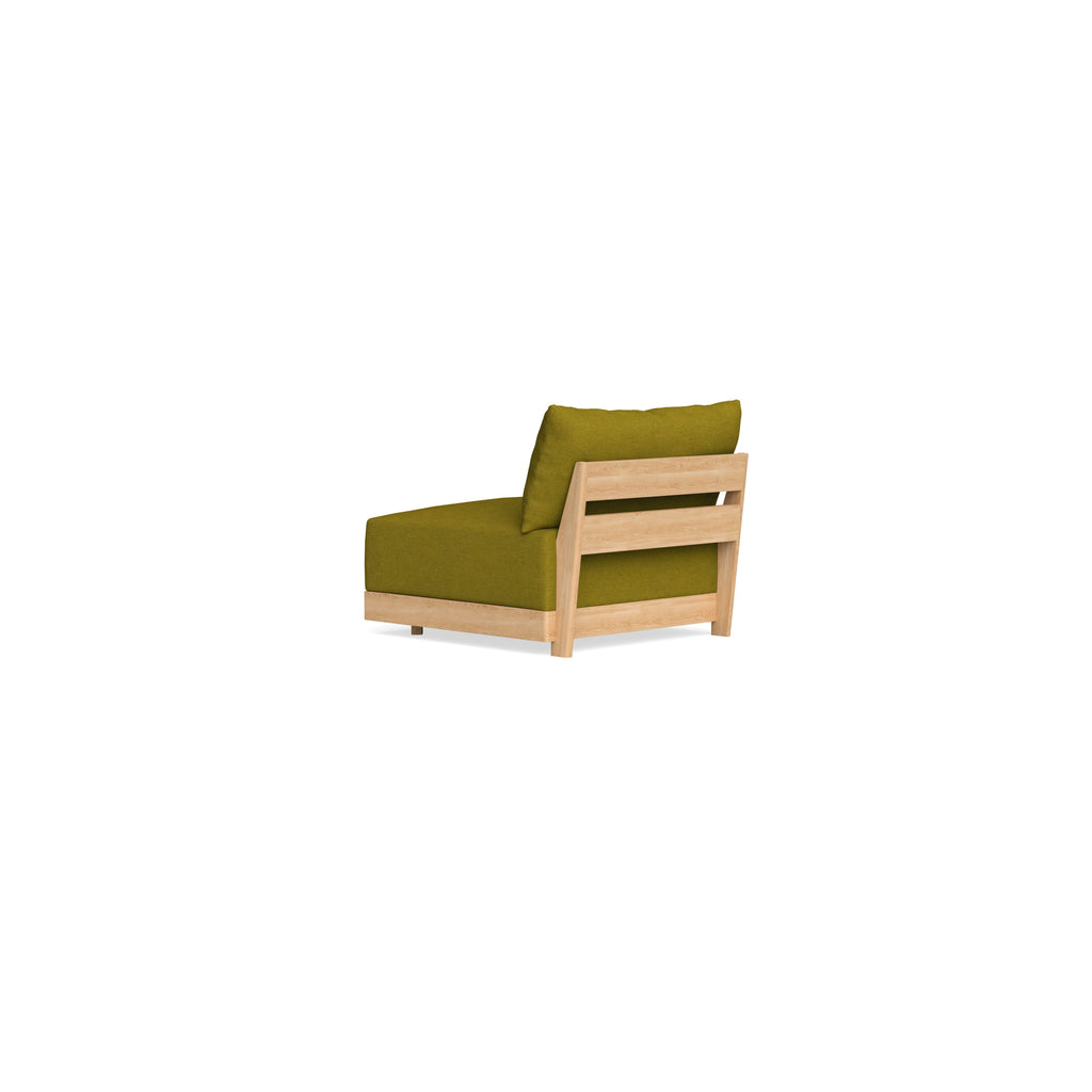 Modular Bondi Latte Armless Chair in Olive Green | Classic Blend