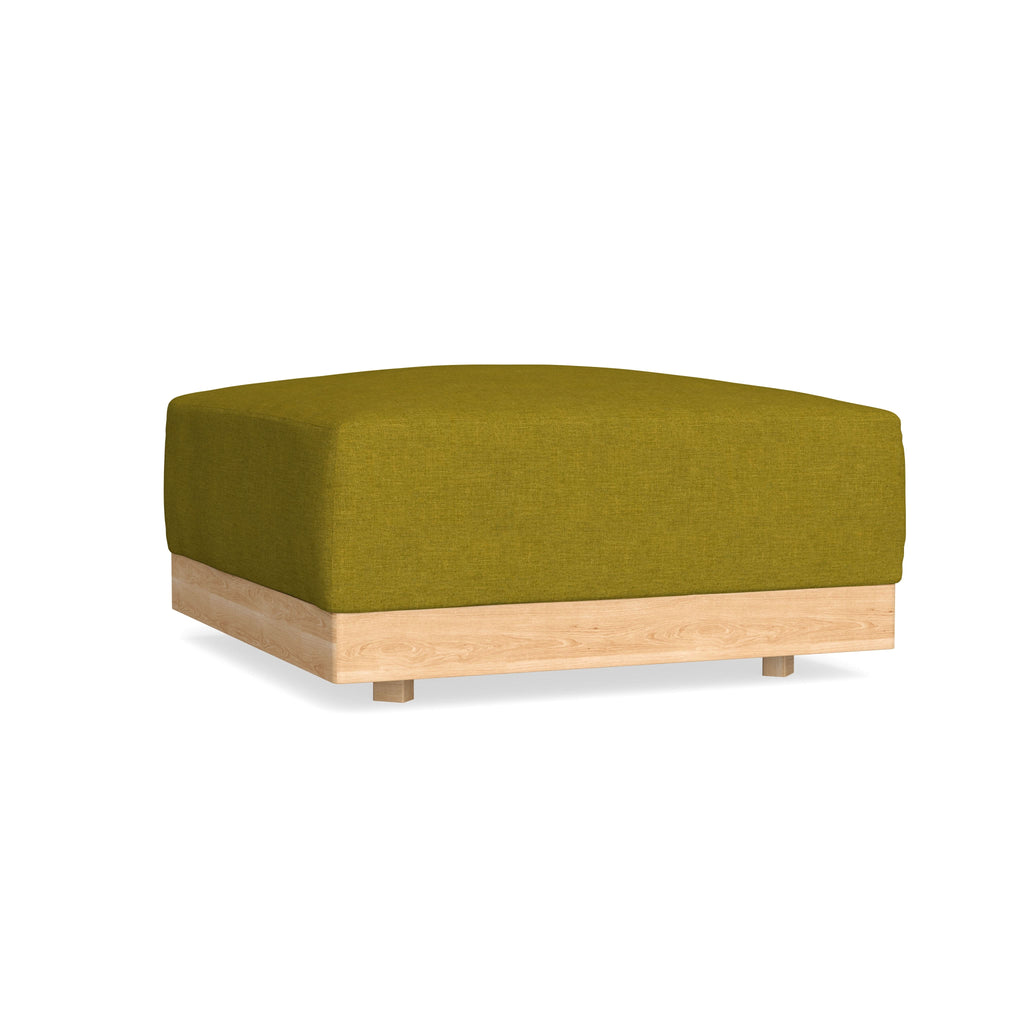 Modular Bondi Latte Ottoman in Olive Green | Classic Blend