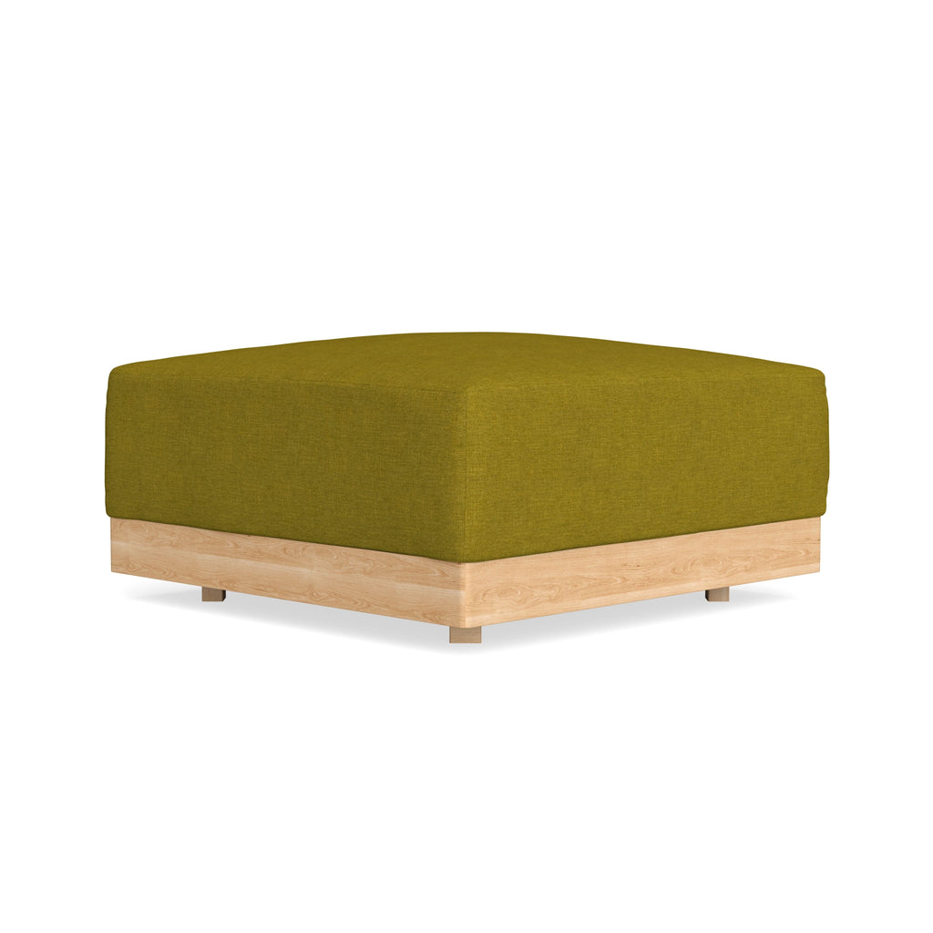 Modular Bondi Latte Ottoman in Olive Green | Classic Blend