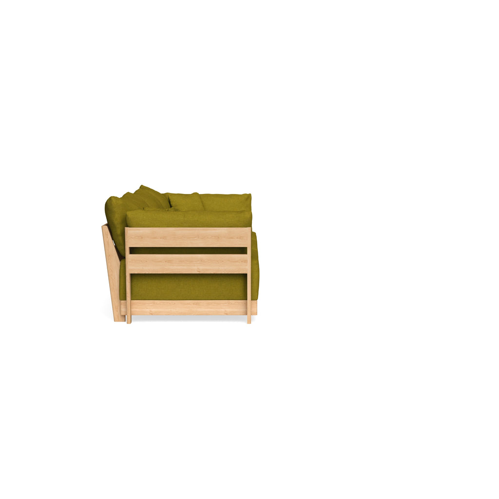 Modular Bondi Latte 3-Seater Sofa in Olive Green | Classic Blend