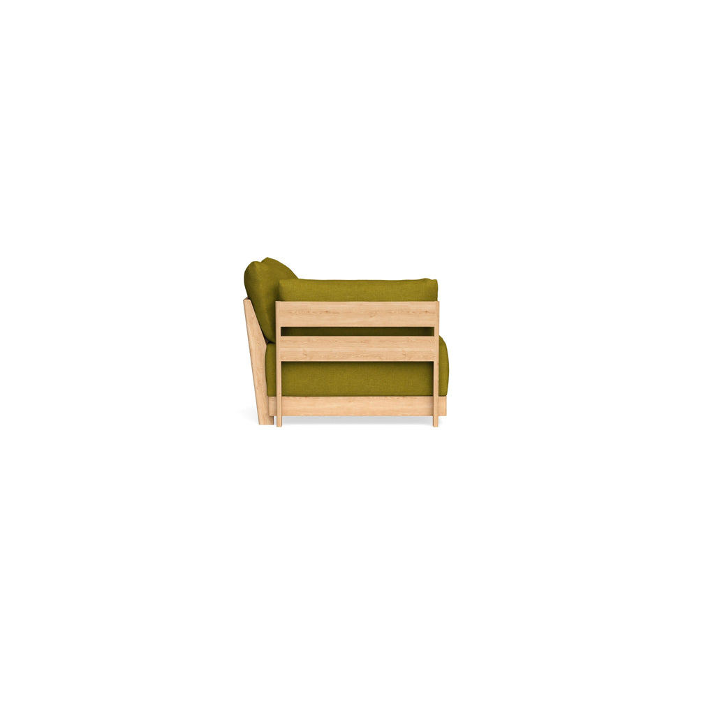 Modular Bondi Latte End Chair in Olive Green | Classic Blend