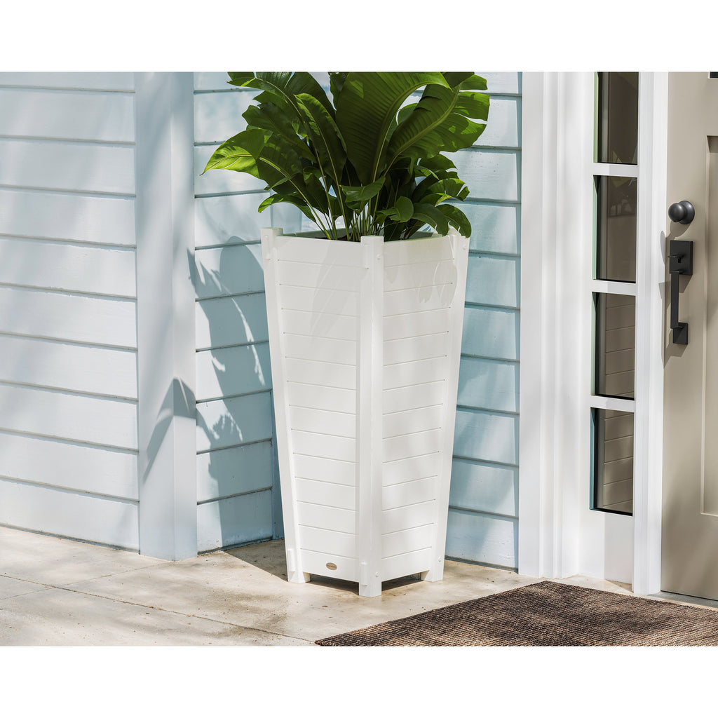 Nautical Tapered Square Tall Planter Box