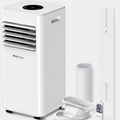 Air Conditioning Unit Portable Air Conditioner 9000 BTU 4-in-1 Dehumidifier, Cooling Fan with 2 Speeds, Digital Display & Remote Control, Window Kit, 24 Hour Timer for Room Up to 269sq.ft