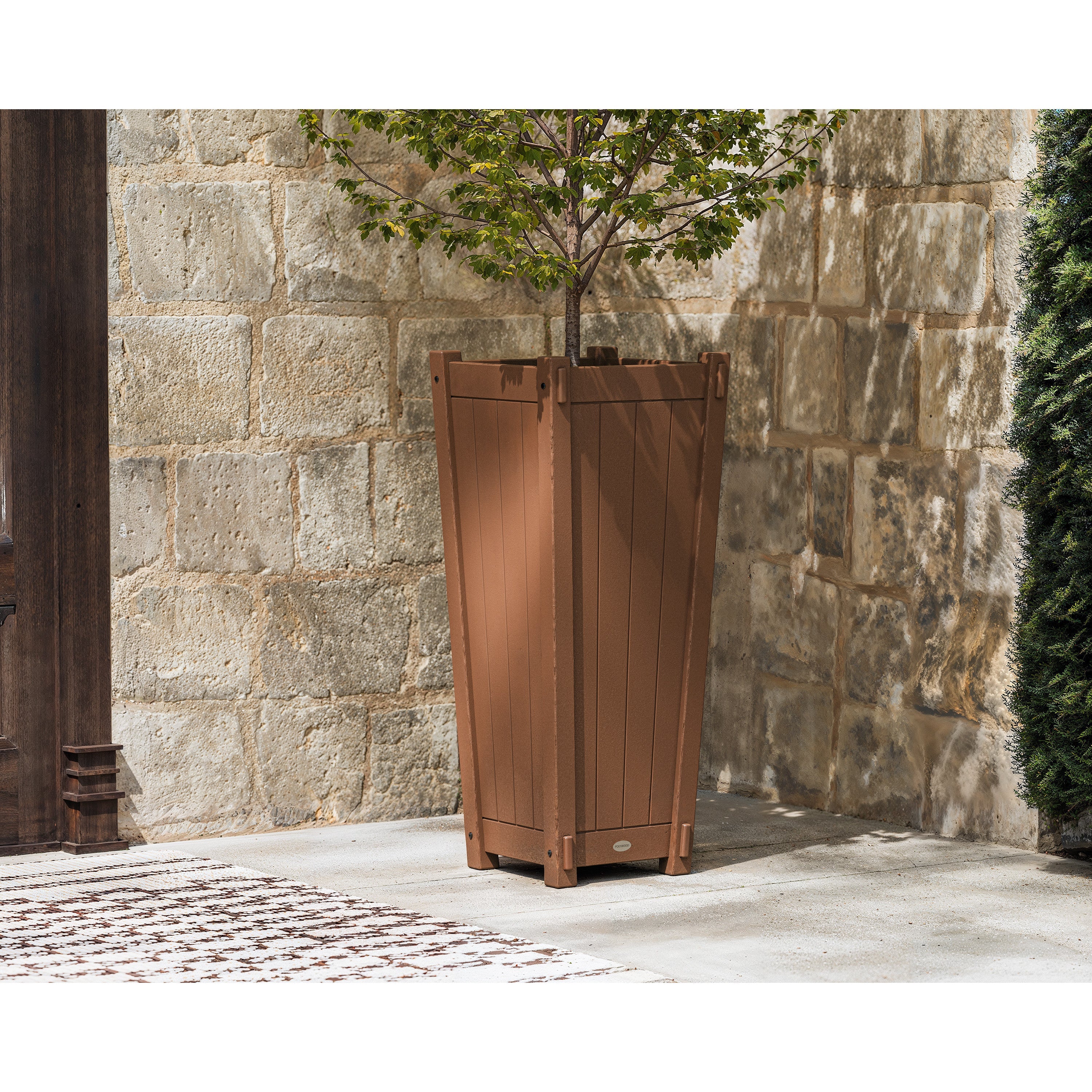Vineyard Tapered Square Tall Planter Box
