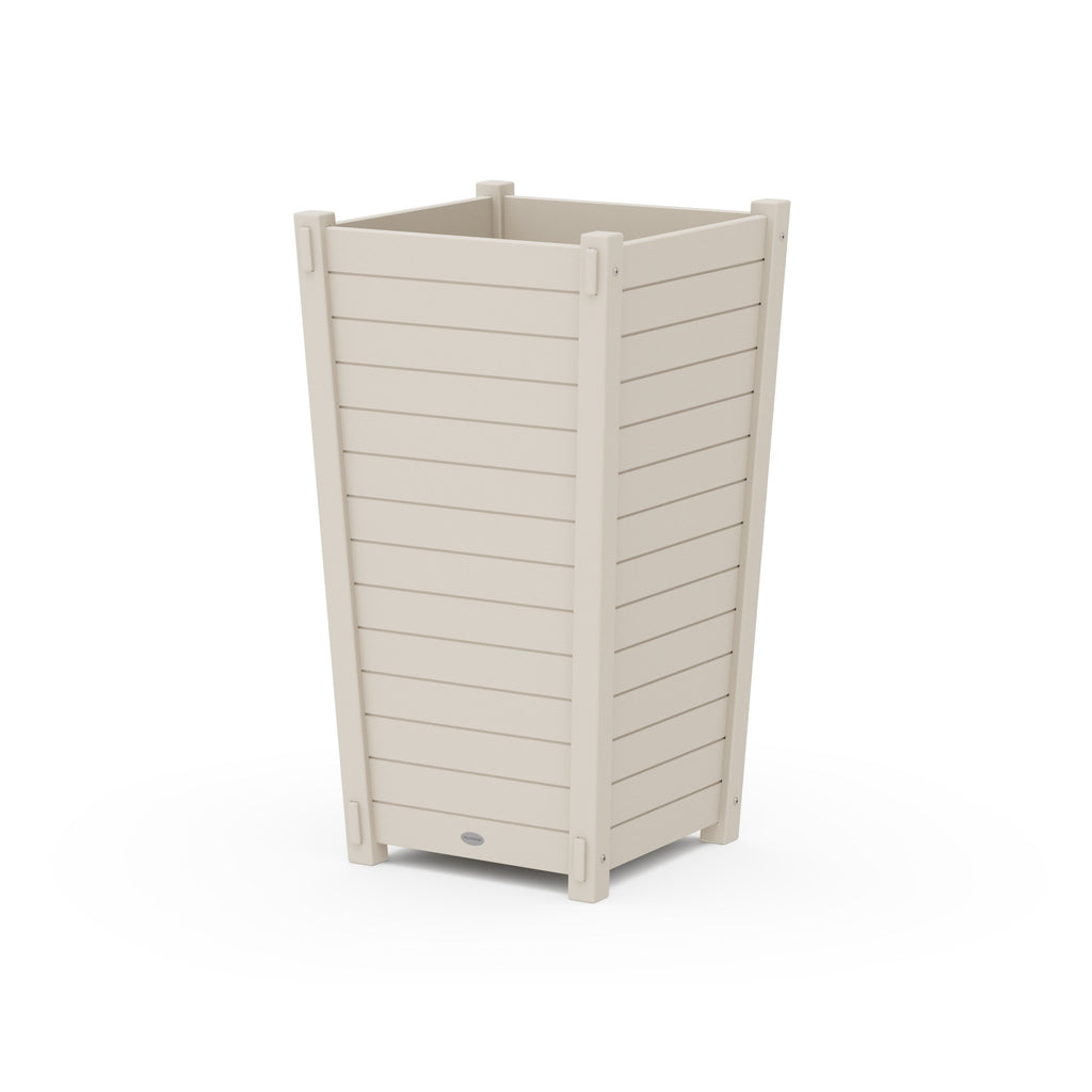 Nautical Large Tapered Square Tall Planter Box